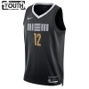Dres Memphis Grizzlies Ja Morant Nike 2023-24 City Edition Crno Swingman - Dječji
